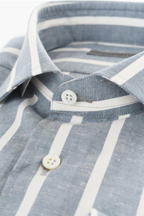  꼬르넬리아니 긴팔 셔츠 94P102 2281539 002 Bianco Blu - CORNELIANI