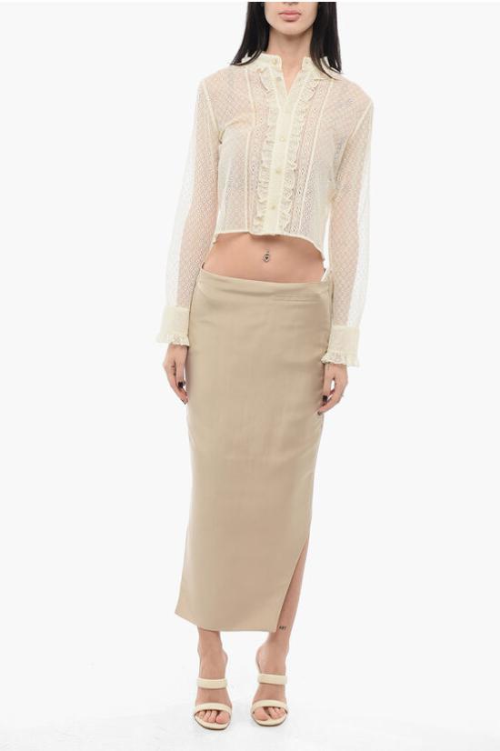  지방시 롱 스커트 BW40TH15J4 257 Beige - GIVENCHY