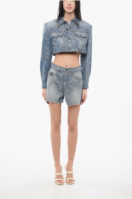  베르사체 데님 숏팬츠 76HAD514 DS013M30 904 Blue - VERSACE