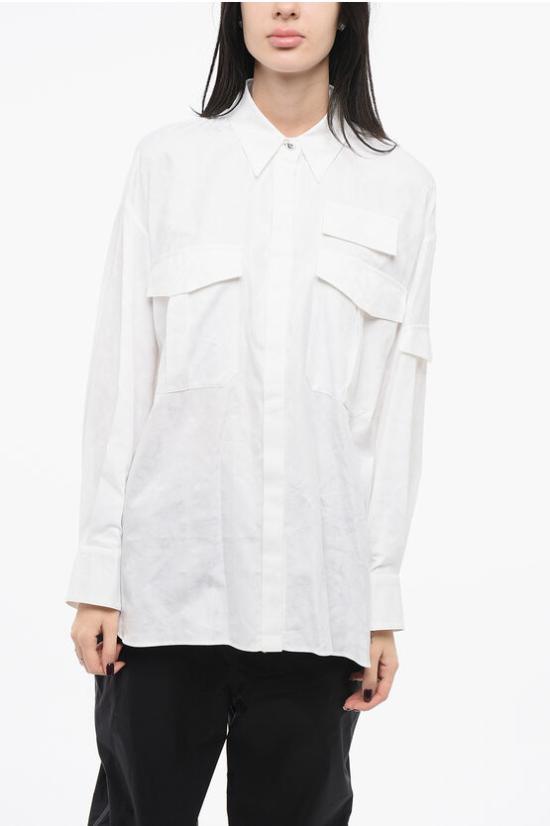  베르사체 블라우스 1013694 1A09630 1W000 White