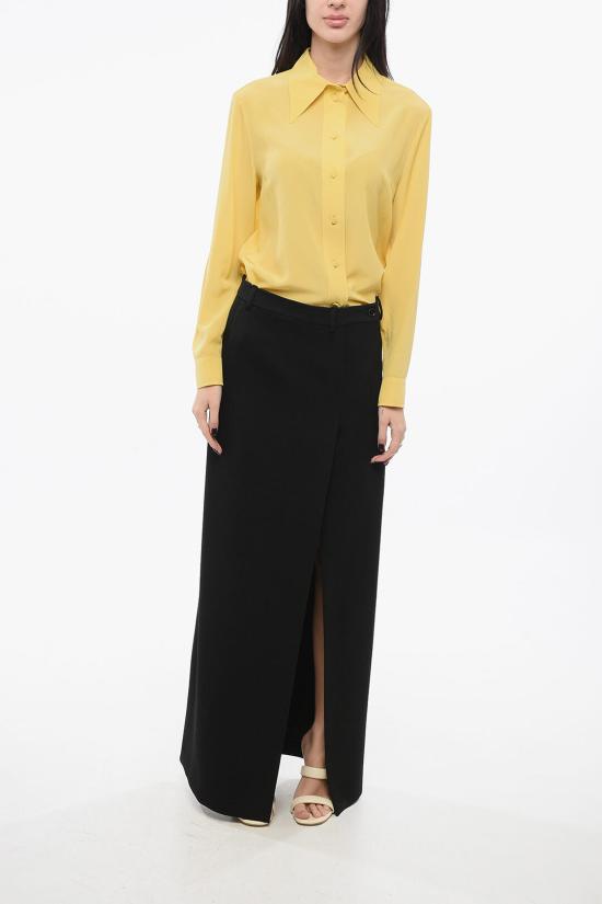  발렌시아가 롱 스커트 773547TPT24 1000 Black - BALENCIAGA