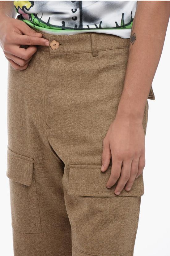  겐조 카고 팬츠 FC65PA241M9RJ11 Beige - KENZO