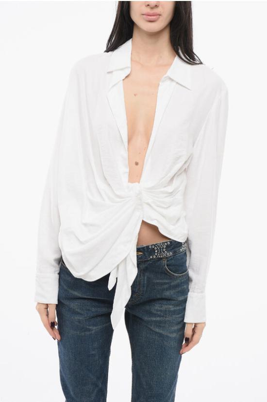  자크뮈스 블라우스 21H213SH0021020 100 White