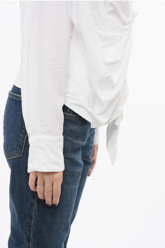  자크뮈스 블라우스 21H213SH0021020 100 White - JACQUEMUS