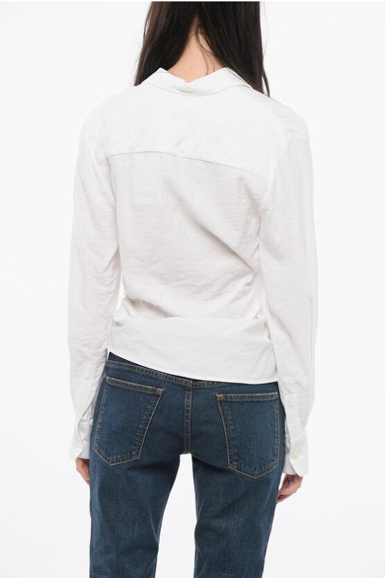  자크뮈스 블라우스 21H213SH0021020 100 White - JACQUEMUS