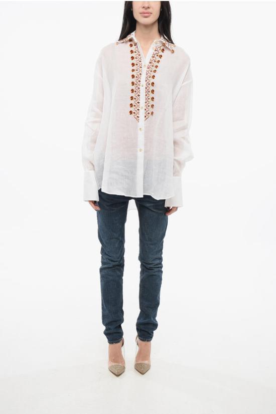  에르마노 설비노 블라우스 D442K710TUG10601 White - ERMANNO SCERVINO