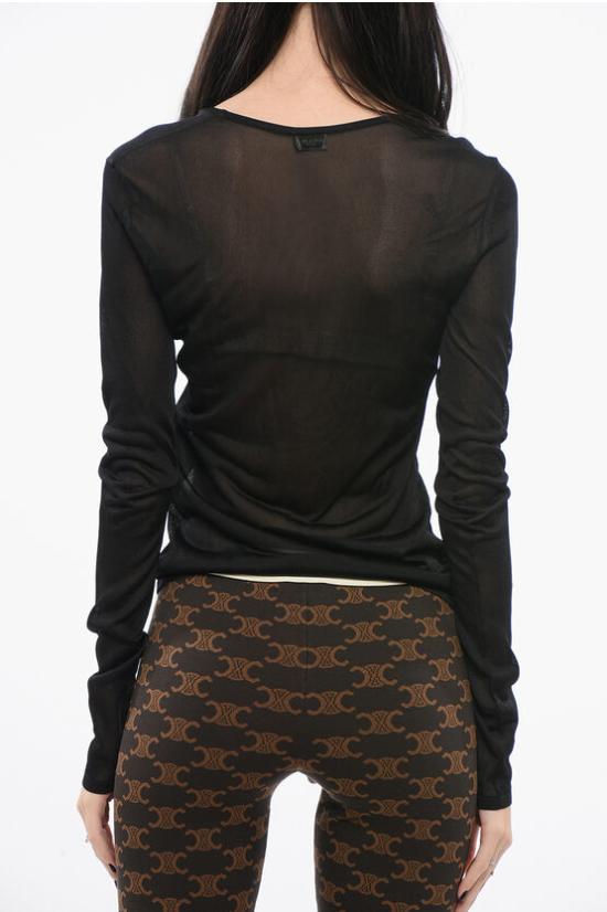  생로랑 스웨터 783451Y75YK 1000 Black - SAINT LAURENT