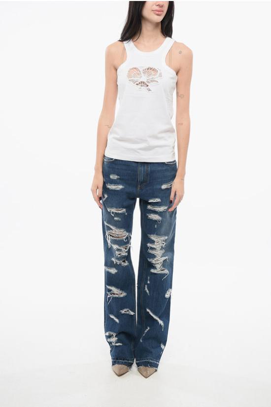  스텔라 맥카트니 민소매 티셔츠 6J0278 3SPY59 9000 White - STELLA MCCARTNEY