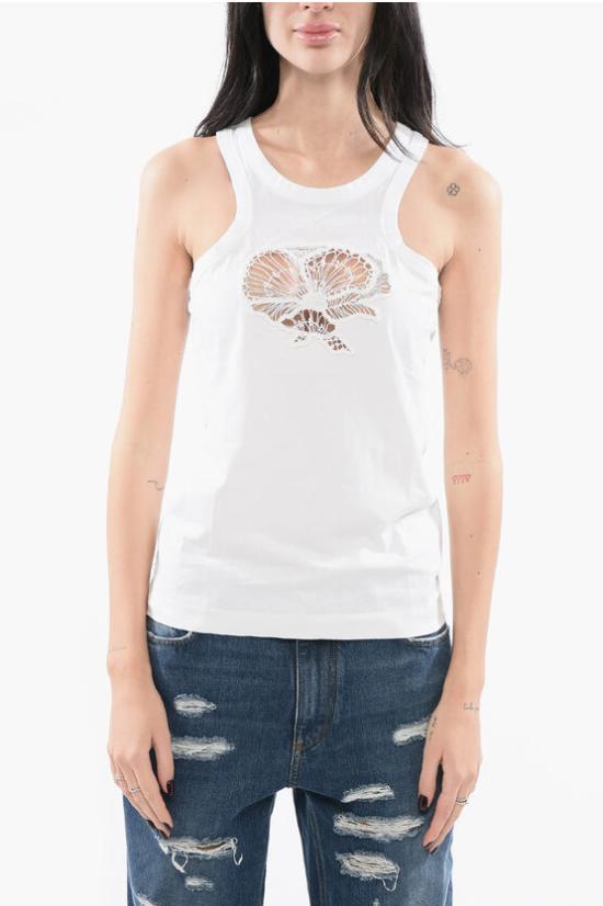  스텔라 맥카트니 민소매 티셔츠 6J0278 3SPY59 9000 White