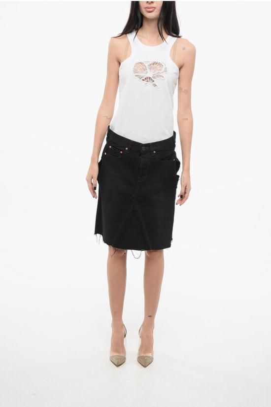  발렌시아가 숏 스커트 719270 TNW54 1129 Black - BALENCIAGA