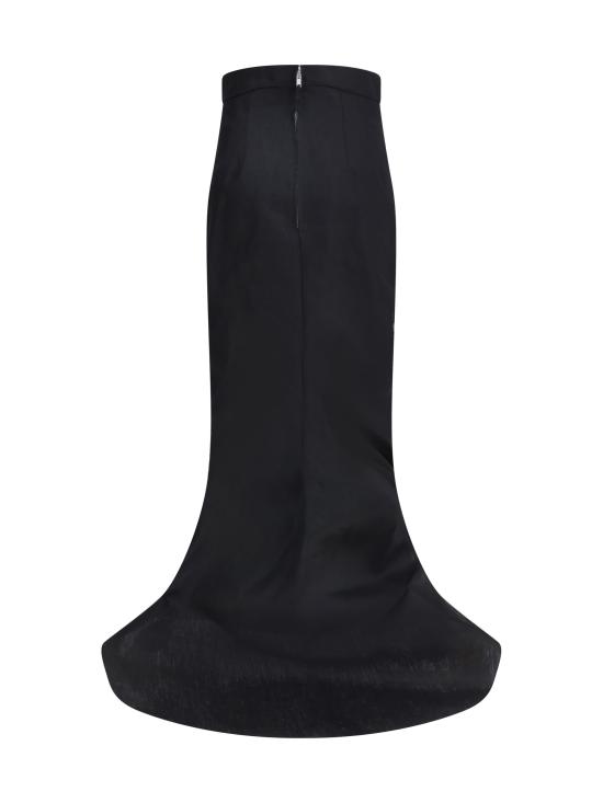 25SS 릭 오웬스 롱 스커트 RO01E7375TWL09 BLACK - RICK OWENS