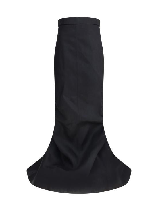 25SS 릭 오웬스 롱 스커트 RO01E7375TWL09 BLACK