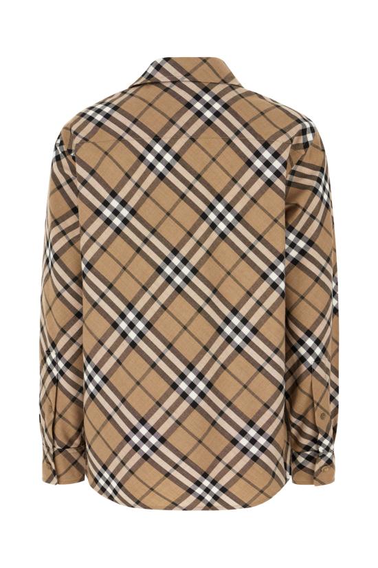  버버리 체크 울 블렌드 셔츠 8093314 C1202 LINDEN IP CHECK - BURBERRY