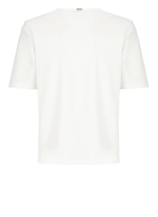25SS 에르노 반팔 티셔츠 JG000258D 520631081 White - HERNO