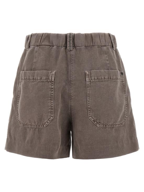 25SS 브루넬로 쿠치넬리 숏팬츠 ML996P5761C2925 Brown - BRUNELLO CUCINELLI