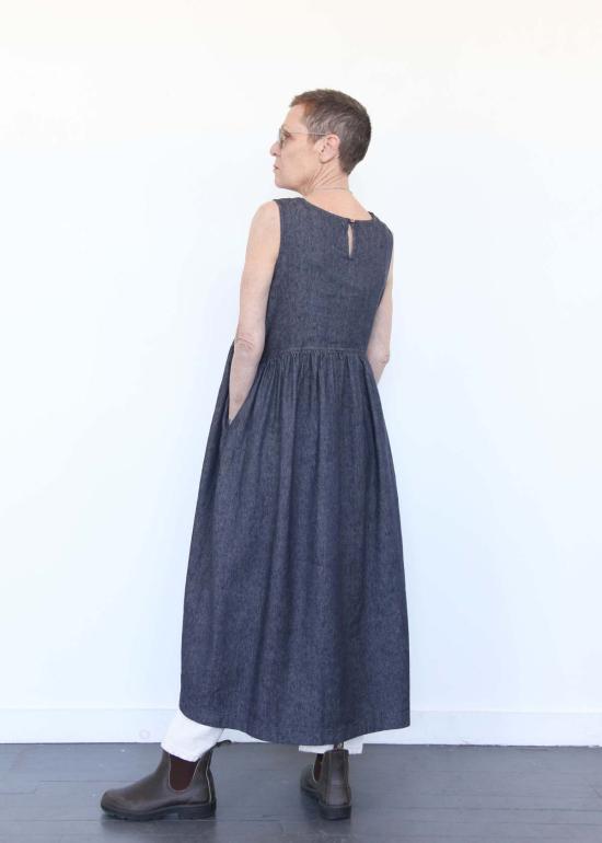  이치 앤티퀴트 데님 원피스 Ichi Antiquites 데님 드레스 네이비 - ICHI ANTIQUITES