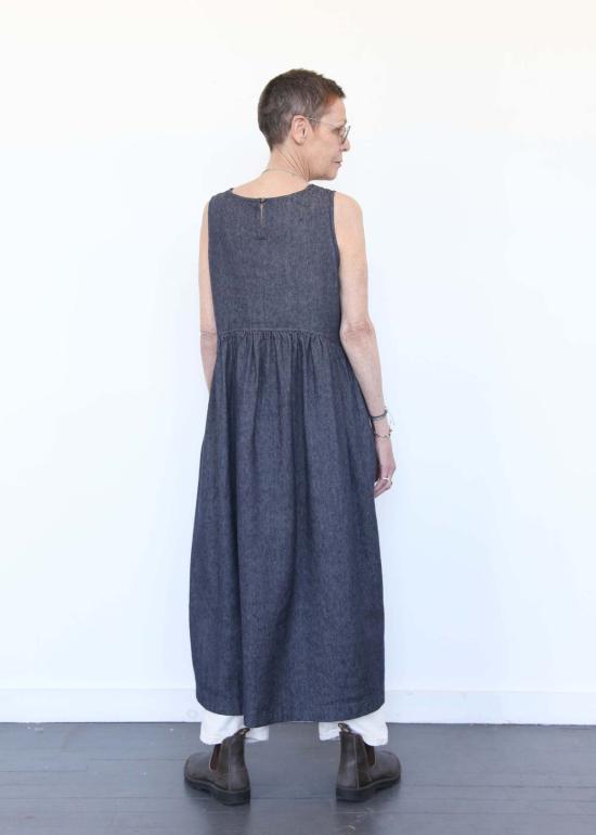  이치 앤티퀴트 데님 원피스 Ichi Antiquites 데님 드레스 네이비 - ICHI ANTIQUITES
