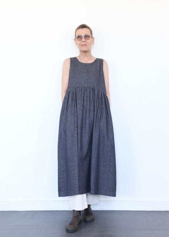  이치 앤티퀴트 데님 원피스 Ichi Antiquites 데님 드레스 네이비