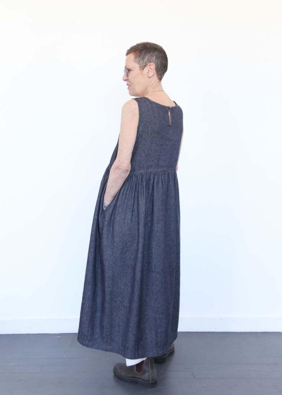  이치 앤티퀴트 데님 원피스 Ichi Antiquites 데님 드레스 네이비 - ICHI ANTIQUITES