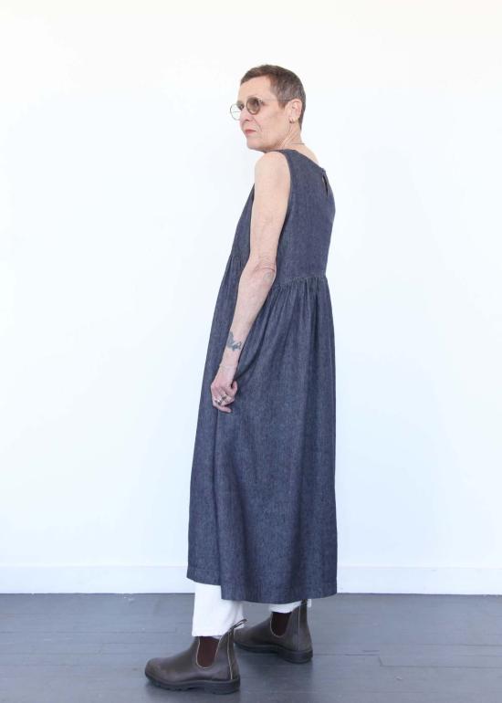  이치 앤티퀴트 데님 원피스 Ichi Antiquites 데님 드레스 네이비 - ICHI ANTIQUITES