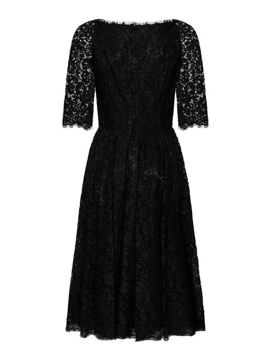  돌체앤가바나 미디 원피스 F63I1THLMHWN0000 Black - DOLCE & GABBANA