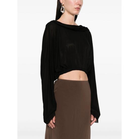 25SS 릭 오웬스 긴팔 티셔츠 RO01E7278 BZ 09 BLACK - RICK OWENS