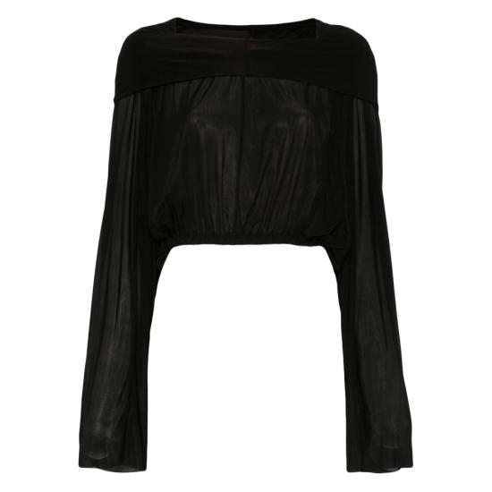 25SS 릭 오웬스 긴팔 티셔츠 RO01E7278 BZ 09 BLACK