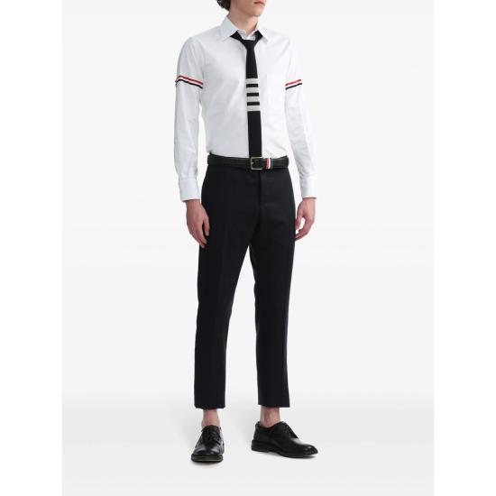 25FW 톰브라운 긴팔 셔츠 MWL150E F0313 100 WHITE - THOM BROWNE