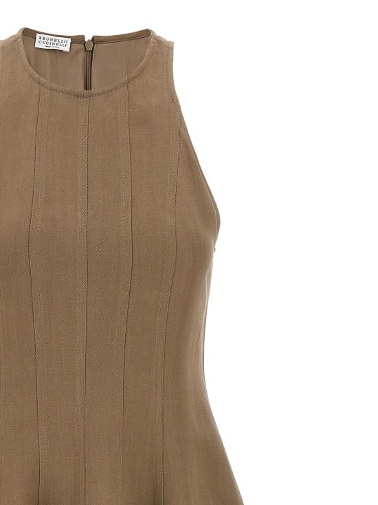 25SS 브루넬로 쿠치넬리 롱 원피스 MH126A5171C2947 Gray - BRUNELLO CUCINELLI