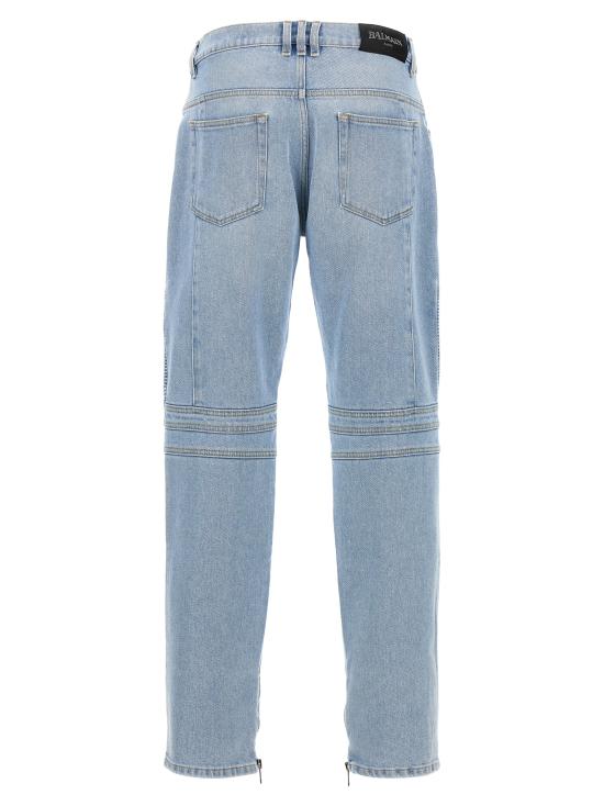 25FW 발망 데님 팬츠 DH1MG009DE596FC Light Blue - BALMAIN