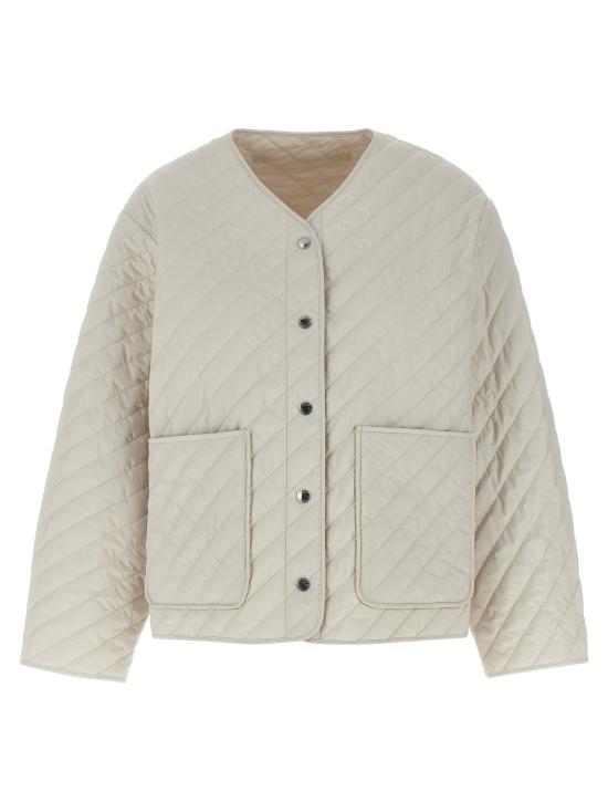 25FW 이브살로몬 자켓 25E25EFV04075K35WA1064 Beige - YVES SALOMON