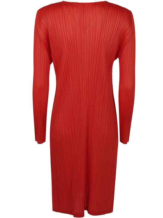 25SS 플리츠플리즈 미디 원피스 PP56JT122 24 RED - PLEATS PLEASE