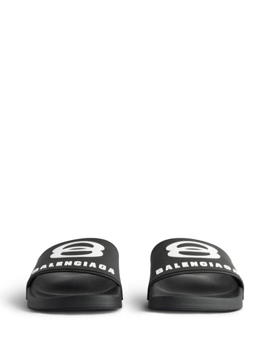 25SS 발렌시아가 뮬/슬리퍼 689031 W1SA6 1090 BLACK WHITE - BALENCIAGA