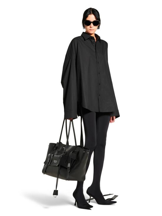 25SS 발렌시아가 블라우스 831657 TRM28 1000 BLACK - BALENCIAGA