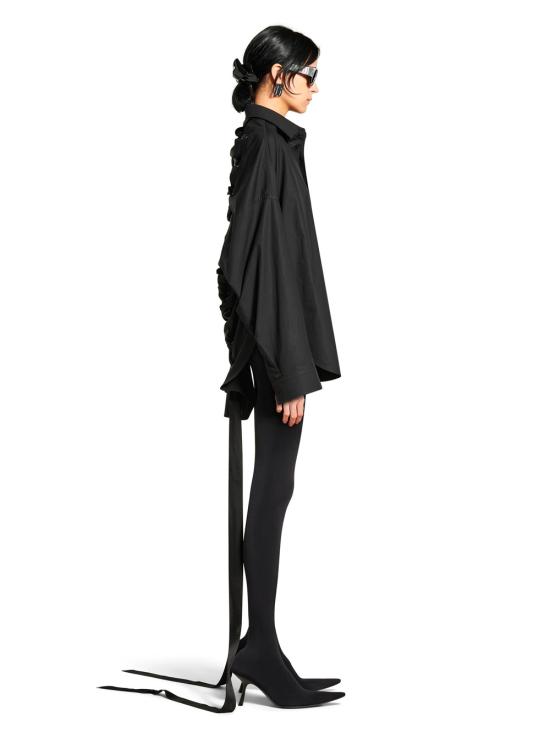 25SS 발렌시아가 블라우스 831657 TRM28 1000 BLACK - BALENCIAGA