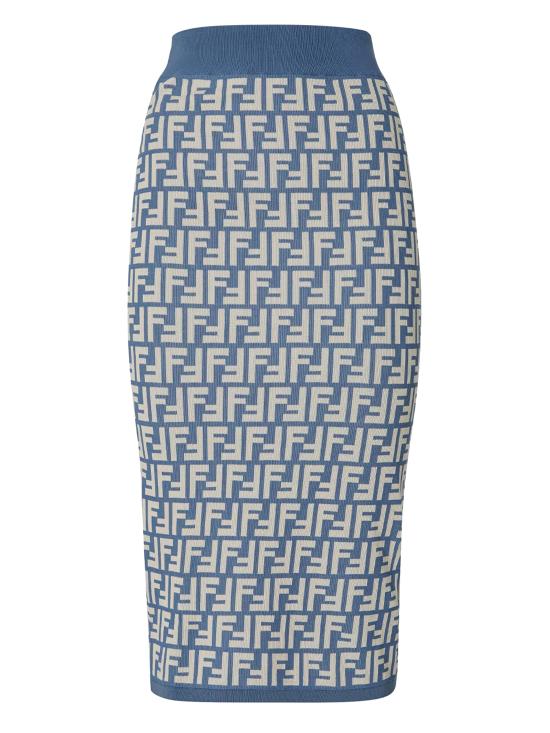 25SS 펜디 미디 스커트 FZQ768 AUHWF1SB5 Clear Blue