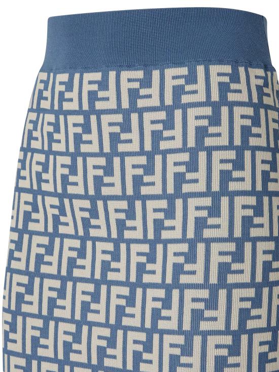 25SS 펜디 미디 스커트 FZQ768 AUHWF1SB5 Clear Blue - FENDI