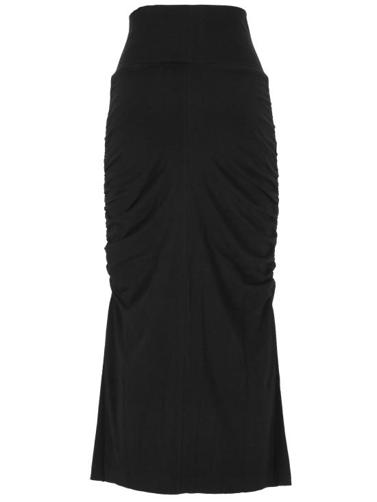 25SS 톰크롬 롱 스커트 WSK89 BLACK Black - THOM KROM