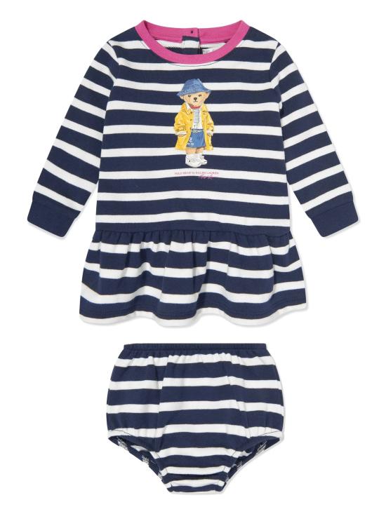 25SS [키즈] 폴로 랄프로렌 원피스 310958259 001NEWPORT NAVY Newport navy paper white strp