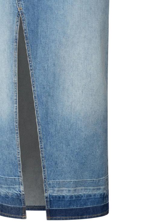 25SS 핑코 데님 스커트 104628 A2EAPJE LAVAGGIO CHIARO - PINKO