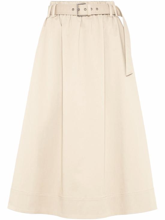 25SS 브루넬로 쿠치넬리 미디 스커트 ML138G3753 C9002 Beige
