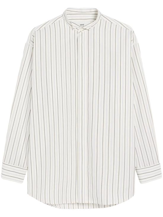 25SS 아미 셔츠 FSH181 CO0109 1892 OFF WHITE BLUE NOTE NAVY