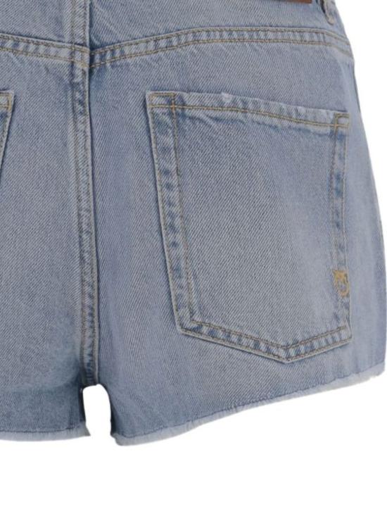 25SS 핑코 데님 숏팬츠 104593 A2BOPJE LAVAGGIO CHIARO - PINKO