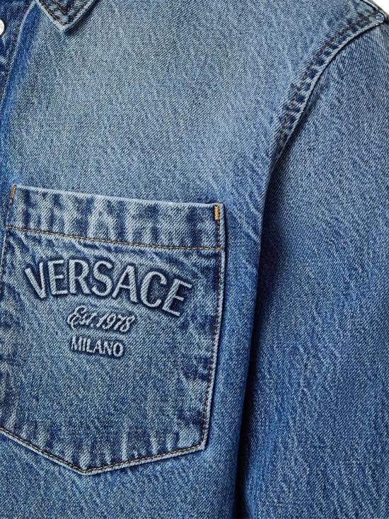 25SS 베르사체 데님 셔츠 1018910 1A135831D800 MEDIUM BLUE - VERSACE