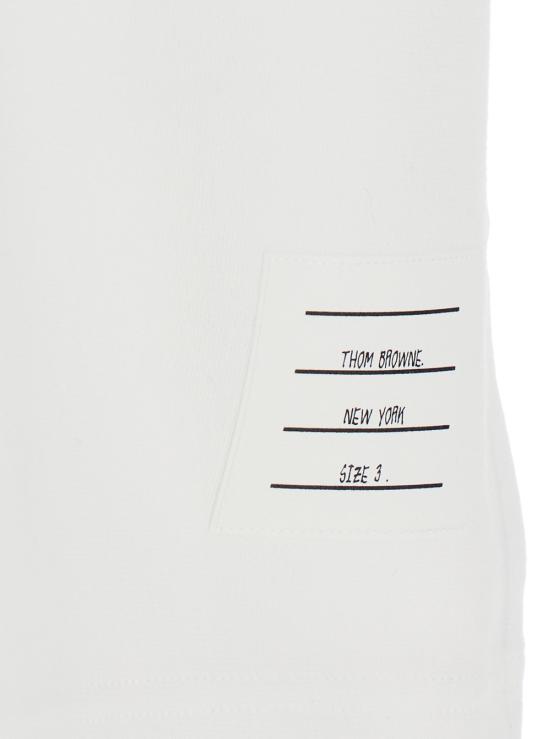 25SS 톰브라운 반팔 티셔츠 MJS282AJ0199100 White - THOM BROWNE