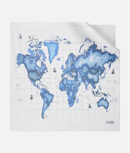 25SS 알비에로 마르티니 머플러/스카프 F096 17190152 Blu elettrico