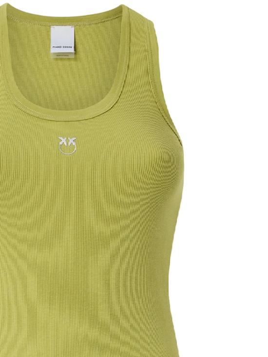 25SS 핑코 민소매 티셔츠 100807 A2C1T52 VERDE PALMA - PINKO