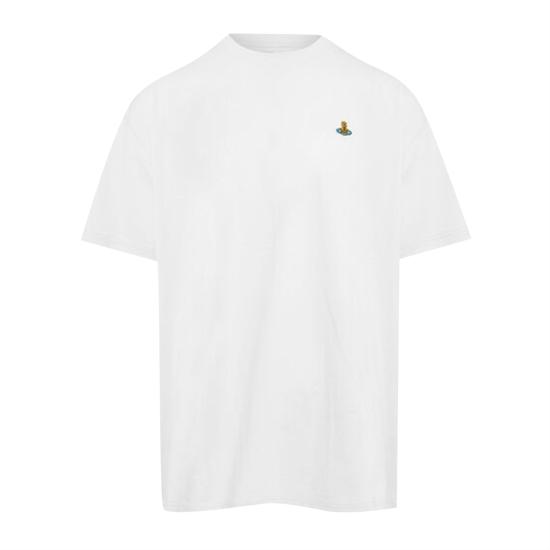 25SS 비비안웨스트우드 반팔 티셔츠 3G010036J001M A401 WHITE