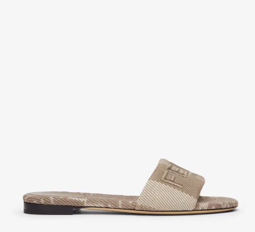 25SS 펜디 샌들 8R8092 ASB5F1STE BIANCO TORTORA