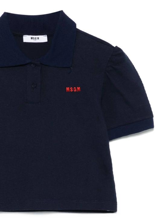 25SS [주니어] 엠에스지엠 폴로 셔츠 S5MSJGPO268 060 Blu blue - MSGM